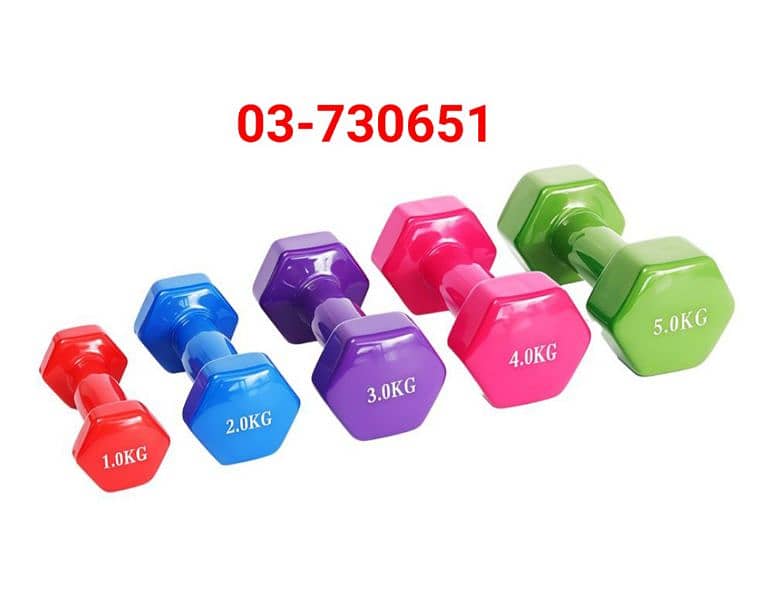 Vinil coated dumbbell 0