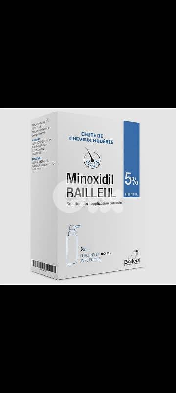 Bailleul Minoxidil 5% Hair Growth 60ML Bought From France 0
