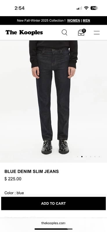 Dark blue luxury jeans original for 220$ 5