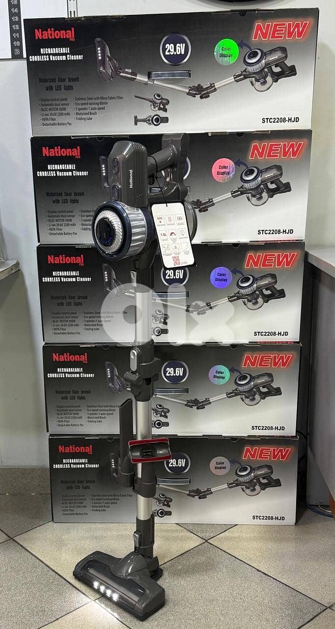 National Pro Flexible Rechargeable Vacuum Cleaner 29.6V 500W 1