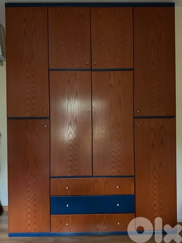 Bedroom set (bed frame, closet, drawers, mirror) 1