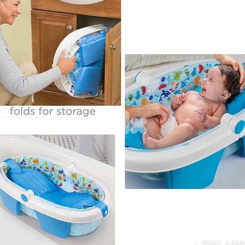 Fold Away Baby Bath - حوض استحمام للاطفال قابل للطي 1