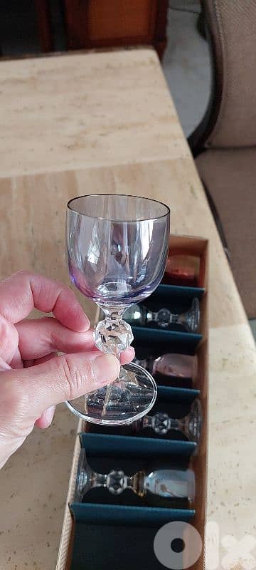 Liquor cups Bohemia 12pcs كاسات ليكور بوهيميا ١٢ قطعة