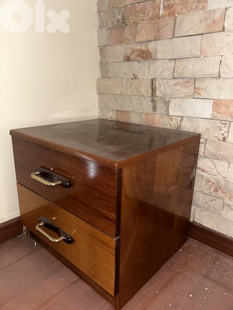 Wooden vanity + Bedside tables 2