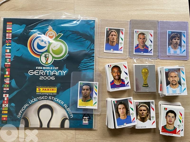 2006 World Cup Panini all 597 Stickers ( including Messi & Ronaldo) 0