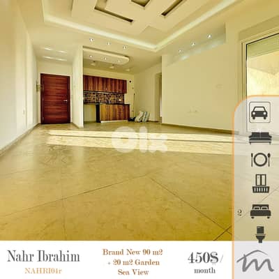 Nahr Ibrahim | Brand New 2 Bedrooms Apartment + Terrace/Garden | View