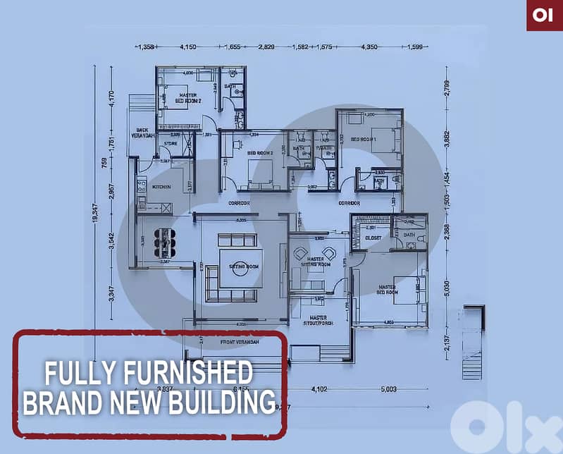 Brand-New Apartment for Sale-  Calm Area- Ras El Nabeh REF#OI126837 0