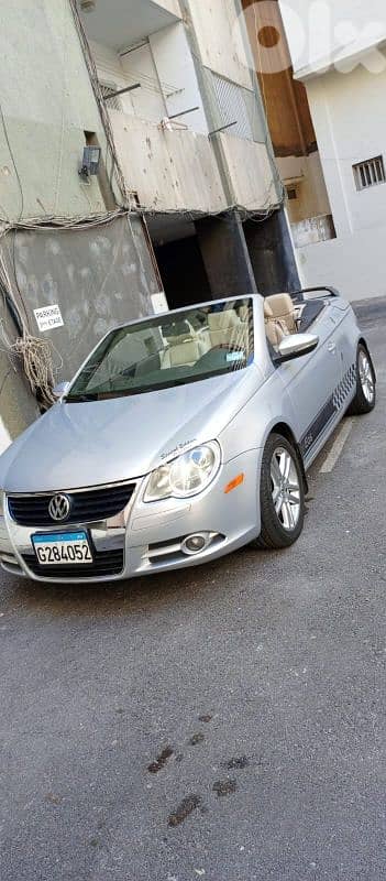 Volkswagen Eos  2,0L golf convertible 2009 سيارة للبيع كشف مفوله