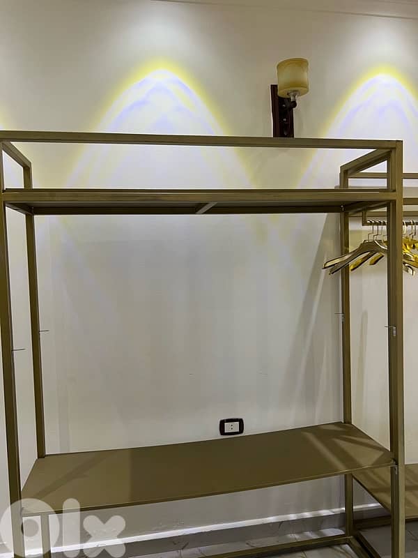 clothing shoes and bags stands 4