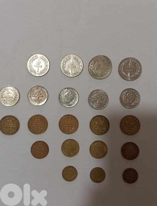 عملات ورقية و معدنية لبنانية قديمة 2