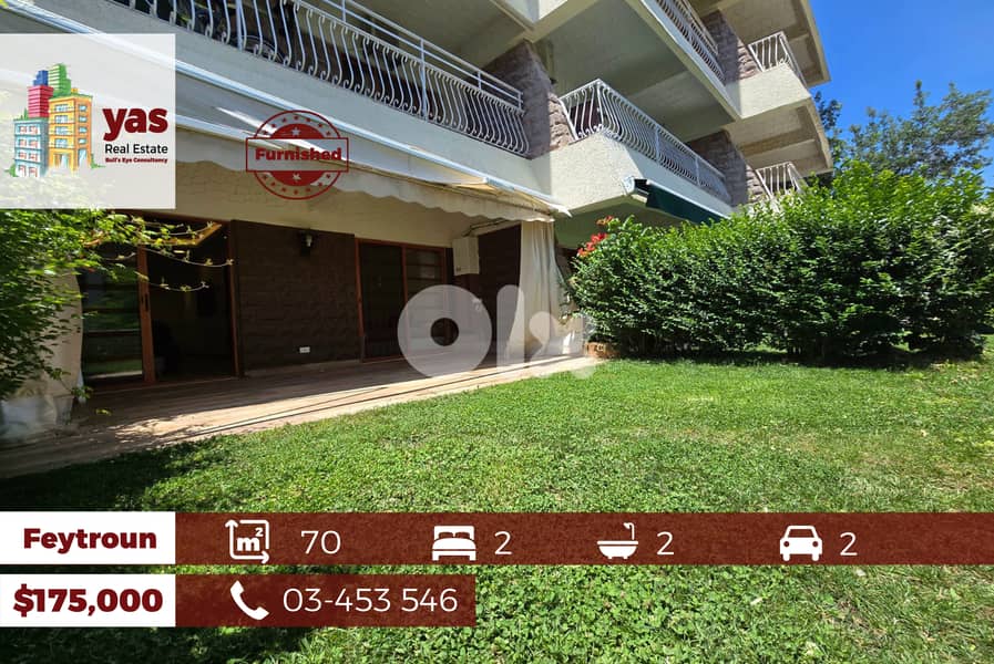 Feytroun 70m2 | 40m2 Garden | Furnished | Excellent Condition | DA | 0