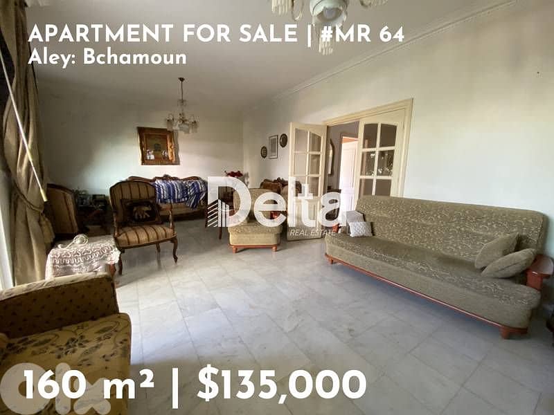 Charming apartment for sale in bchamoun, Aley /بشامون، عاليه 0