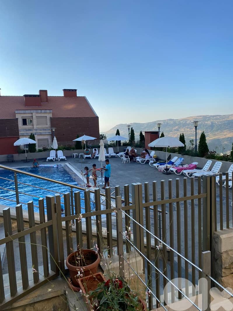 Zaarour Hills Chalet  80Sqm + 50Sqm Terrace with Pool + Stunning view! 0