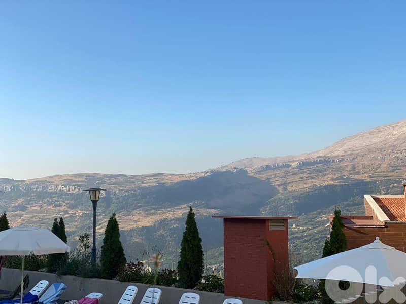 Zaarour Hills Chalet  80Sqm + 50Sqm Terrace with Pool + Stunning view! 1