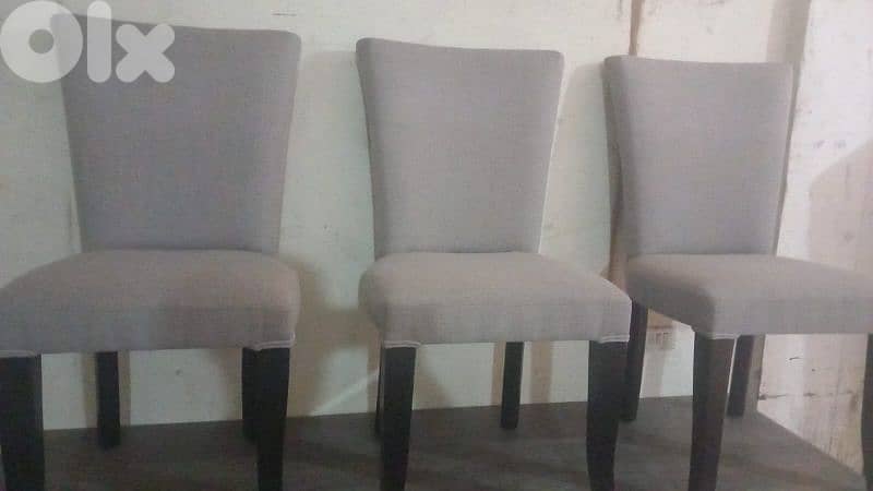 طاولة سفرة مع ست كراسي مودرن خشب لاميكا أخضر 7