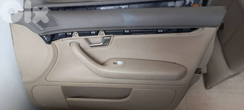 Leather seats/beige for audi a4 2003 فرش داخلية كاملة لون بيج 11