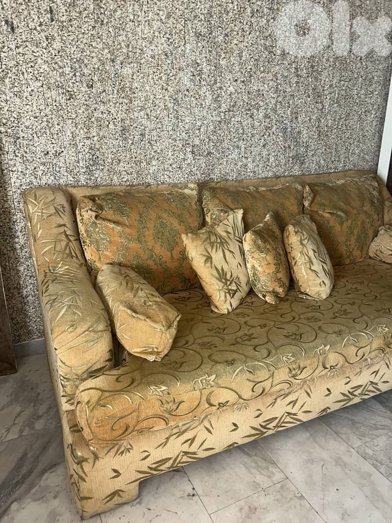 Golden Living Room Couches 1