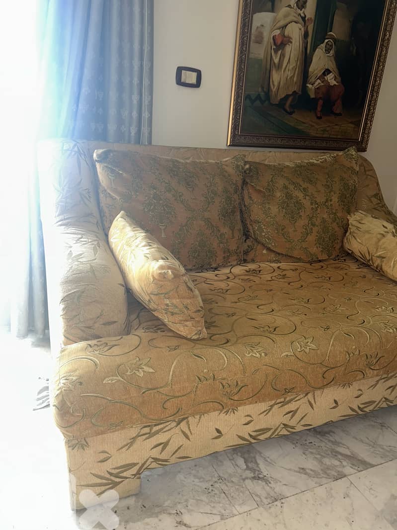 Golden Living Room Couches 3