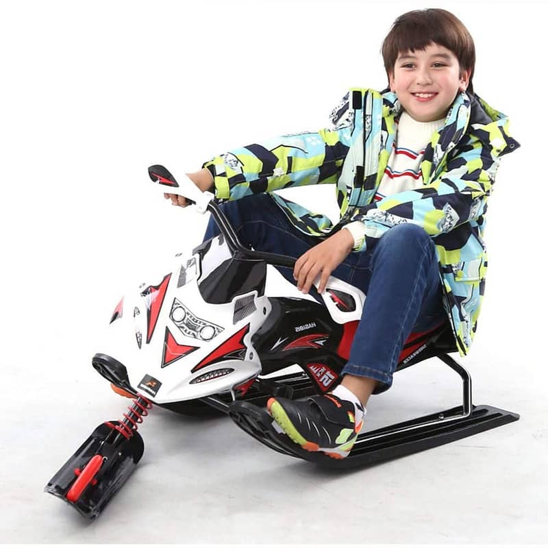 Snow Sledge Sleigh Iron Motorcycle Sled - زلاجة الثلج على شكل دراجة 1