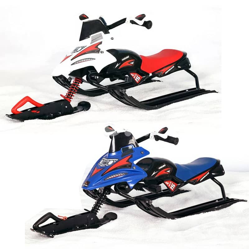 Snow Sledge Sleigh Iron Motorcycle Sled - زلاجة الثلج على شكل دراجة 2