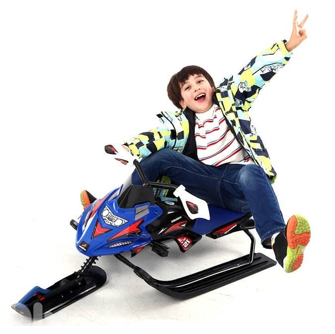 Snow Sledge Sleigh Iron Motorcycle Sled - زلاجة الثلج على شكل دراجة 4