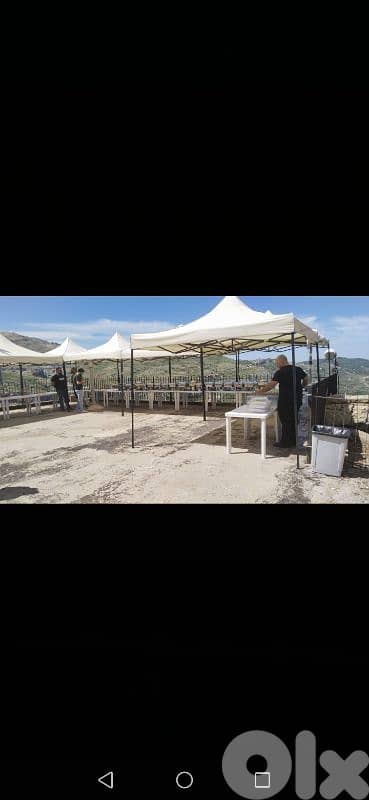 كراسي بلاستيك طاولات خيم للايجار 1