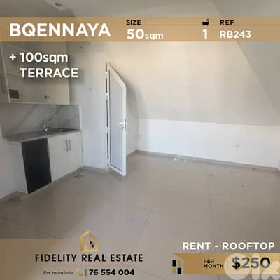 Rooftop for rent in Bqennaya RB243  روف للإيجار في بقنايا