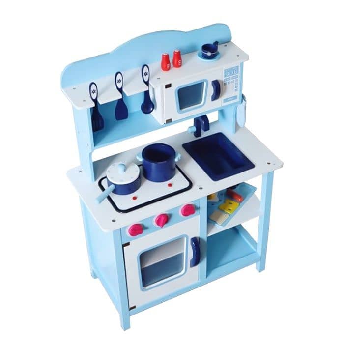 Wooden Kitchen Set With Accessories 80 x 30 x 78 CM - مجموعة مطبخ خشبي 1