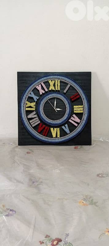 string art clock