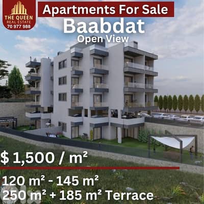 Apartments for Sale Baabdat | Open View شقق للبيع بعبدات إطلالة مفتوحة