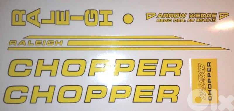 Raleigh Chopper Decals 1