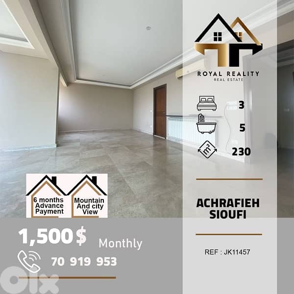 apartments for rent in Achrafieh sioufi شقق للايجار في الاشرفية سيوفي 0