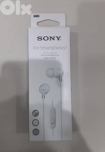 Sony Stereo Headphones MDR-EX15AP White
