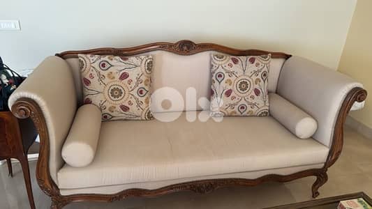 Vintage Wooden Dining Table/ Chairs and Sofa