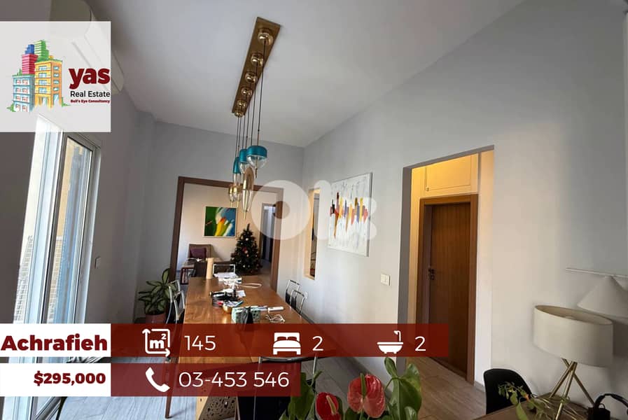 Achrafieh 145m2 | Renovated Flat | Calm Area | Catch | GA 0