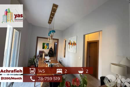 Achrafieh 145m2 | Rent | Prime Location | Renovated | Catch | GA