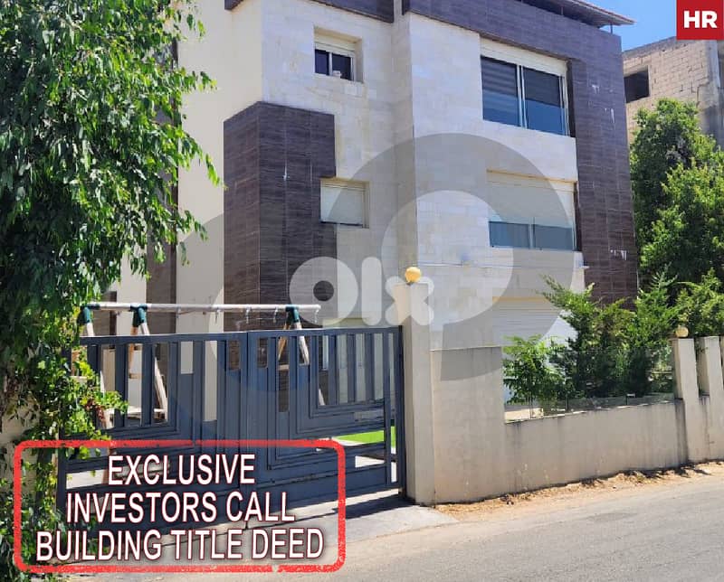 500 Sqm building, Mansouriyeh Bhamdoun/منصورية بحمدون REF#HR126151 0