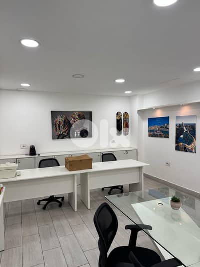 Furnished office in Zalka for rent مكتب مفروش في الزلقا للإيجار