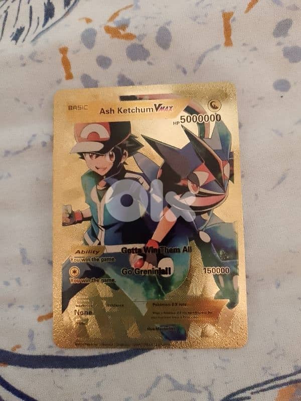 Ash Ketchum pokemon golden card. 0