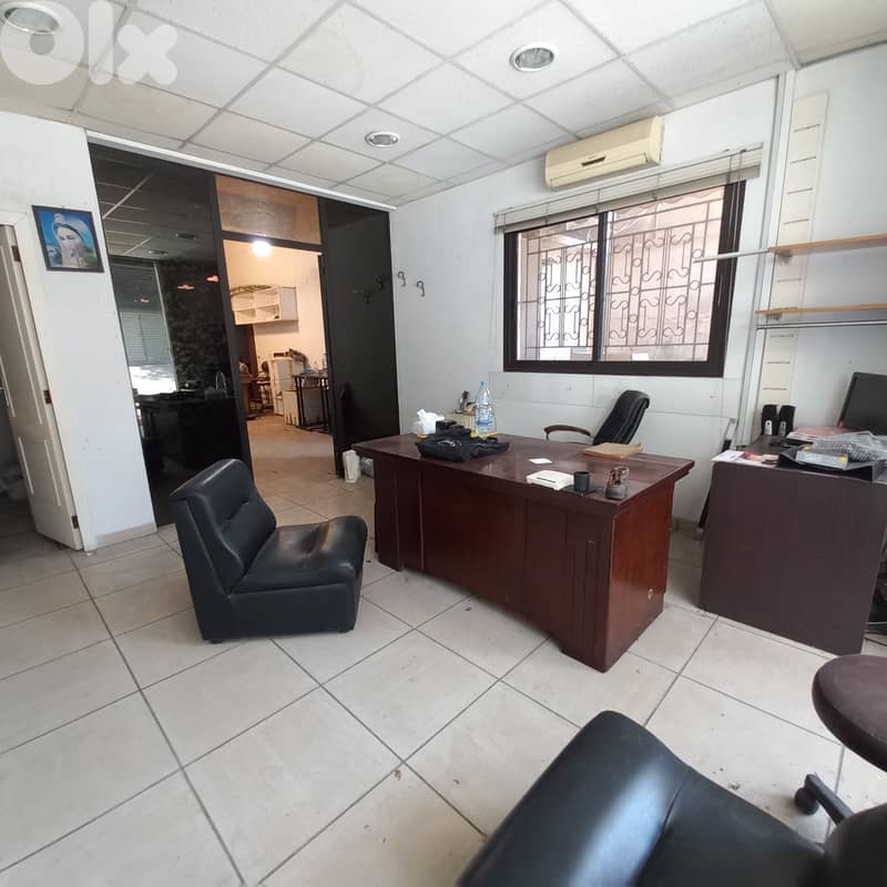 Ground floor Furnished office + 120sqm for rent in Jal el dib 0