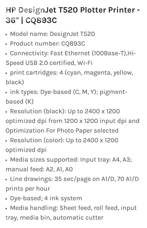 HP Designjet T520 1