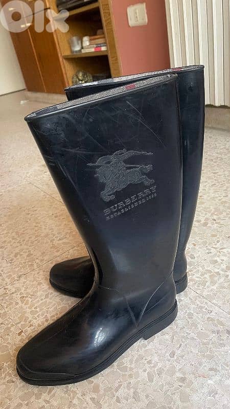 Burberry Black Original Rain Boots 2