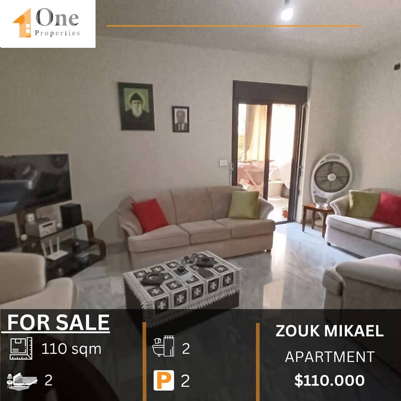 APARTMENT FOR SALE IN ZOUK MIKAEL 0