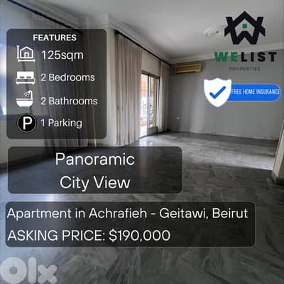 125sqm Apartment for sale in Achrafieh - Geitawi شقة للبيع في الأشرفية