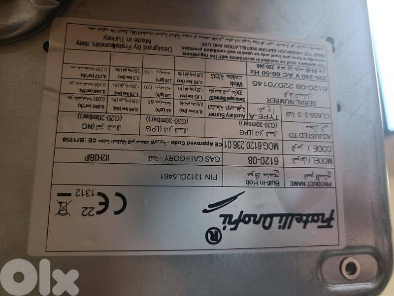 Fratelli Onofri Encastre Oven, فرن انكستري 3
