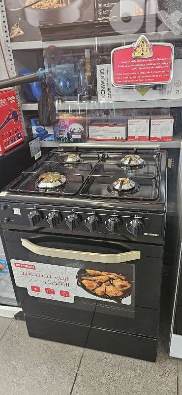 gas oven 4 burners 60x60cm FRESH فرن غاز 1