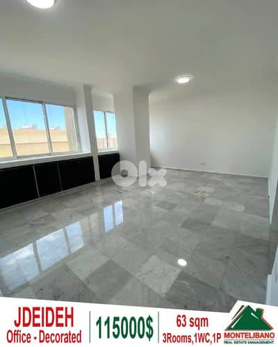 Decorated 63 sqm Office For Sale in Jdeideh (جديدة)