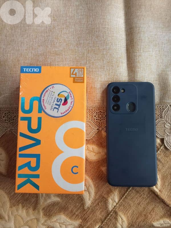 تلفون للبيع ماركة TECNO SPARK 8C شبه جديد مع علبتو السعر 60$ 6
