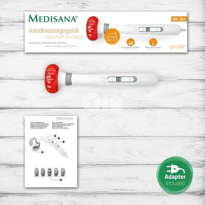 Medisana HM886 Handheld Massager – 5 Attachments | New