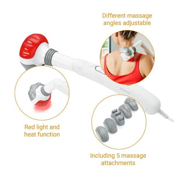 Medisana HM886 Handheld Massager – 5 Attachments | New 1